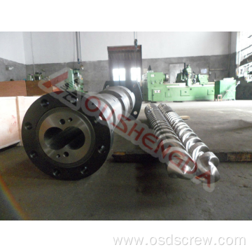 twin screw and barrel(parallel twin screw and barrel for recycled plastic pelletizing extruder WEBER KABRA WINDSOR